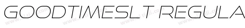 GoodTimesLt Regular字体转换